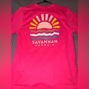 NEW SAVANNAH GEORGIA PINK T SHIRT